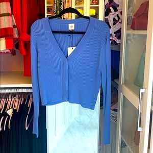 Cabi slim rib cardigan size large